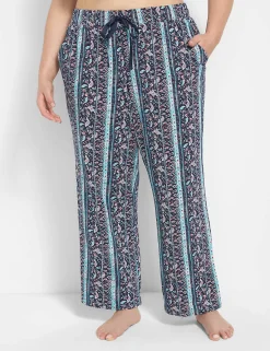 Sleep Separates^Lane Bryant Comfy Cotton Sleep Pant Bandana Paisley