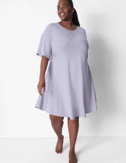 Sleepshirts^Lane Bryant Comfy Cotton Sleepshirt Grisaille