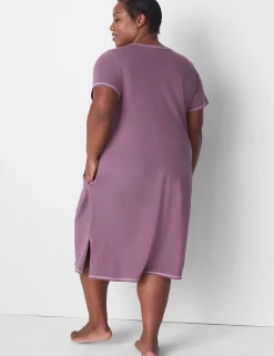 Sleepshirts^Lane Bryant Comfy Cotton Sleepshirt Flint
