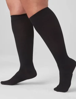Socks^Lane Bryant Compression Sock - Extra Wide Calf Black