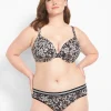 Underwire Bras^Lane Bryant Cotton Boost Plunge Bra Mini Meadows