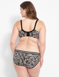 Plunge Bras^Lane Bryant Cotton Boost Plunge Bra Mini Meadows