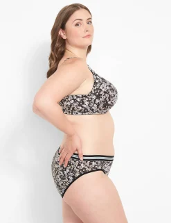 Underwire Bras^Lane Bryant Cotton Boost Plunge Bra Mini Meadows