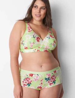Boyshort Panties^Lane Bryant Cotton Boyshort Panty Parisian Floral Lime