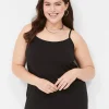 Knit Tops^Lane Bryant Cotton Cami Black