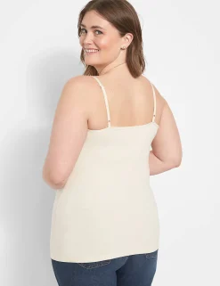 The Tee Shop^Lane Bryant Cotton Cami Beige