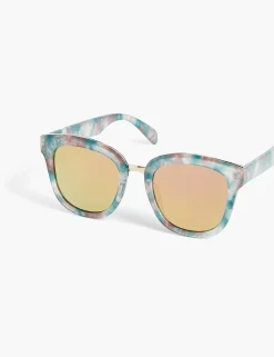Sunglasses^Lane Bryant Cotton Candy Cat Eye With Gold Trim Multi