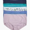 Brief Panties^Lane Bryant Cotton Full Brief Panty - 5 Pack Vibrant Blooms Pack