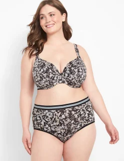 Brief Panties^Lane Bryant Cotton Full Brief Panty With Wide Waistband Mini Meadows