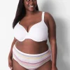 Brief Panties^Lane Bryant Cotton High-Leg Brief Panty Stripes