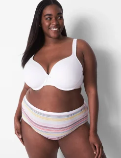 Brief Panties^Lane Bryant Cotton High-Leg Brief Panty Stripes