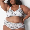 Brief Panties^Lane Bryant Cotton High-Leg Brief Panty With Wide Waistband Cascade Floral