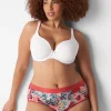 Brief Panties^Lane Bryant Cotton High-Leg Brief Panty With Wide Waistband Gardens Red