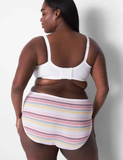 Brief Panties^Lane Bryant Cotton High-Leg Brief Panty Stripes