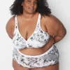 Brief Panties^Lane Bryant Cotton High-Waist Brief Panty With Lace Trim Cascade Floral