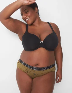 Hipster Panties^Lane Bryant Cotton Hipster Panty With Wide Waistband Galaxy Nutria