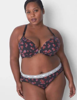 Hipster Panties^Lane Bryant Cotton Hipster Panty With Wide Waistband Mini Roses