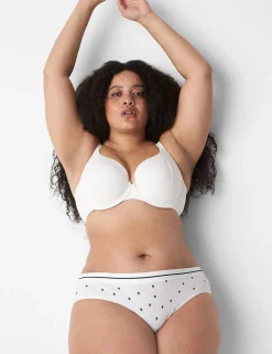 Hipster Panties^Lane Bryant Cotton Hipster Panty With Wide Waistband Tiny Stars