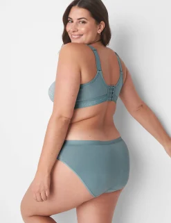 Hipster Panties^Lane Bryant Cotton Hipster Panty With Lace Lead