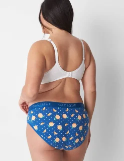 Hipster Panties^Lane Bryant Cotton Hipster Panty With Wide Waistband Citrus Slices