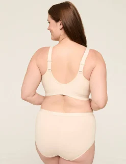 No-Wire Bras And Bralettes^Lane Bryant Cotton Lightly Lined No-Wire Full Coverage Bra Beige