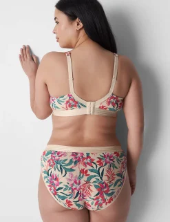 T-Shirt Bras^Lane Bryant Cotton Lightly Lined T-Shirt Bra Blooms Sand Dollar
