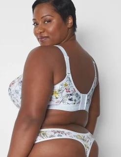 Thong Panties^Lane Bryant Cotton Thong Panty Illustration Botanical