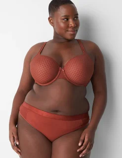 Thong Panties^Lane Bryant Cotton Thong Panty With Wide Waistband Brandy