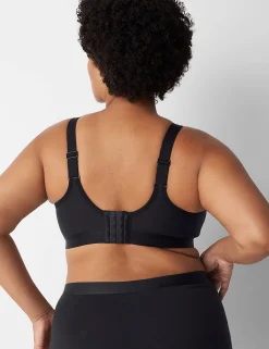 Full Coverage Bras^Lane Bryant Cotton Unlined Full Coverage No-Wire Bra Black