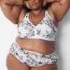Full Coverage Bras^Lane Bryant Cotton Unlined No-Wire Bra Cascade Floral
