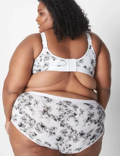 Full Coverage Bras^Lane Bryant Cotton Unlined No-Wire Bra Cascade Floral