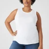 Knit Tops^Lane Bryant Crew-Neck Tank White