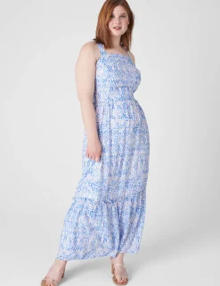Casual^Lane Bryant Criss-Cross Strap Maxi Dress Maisy Ikat