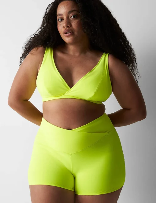 Sleep Separates^Lane Bryant Crossover Ruched Cheeky Shortie Yellow