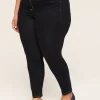 Curvy Fit^Lane Bryant Curvy Fit High-Rise Sateen Skinny Jean Dark Denim