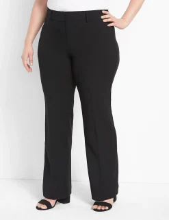 Perfect Drape^Lane Bryant Curvy Fit Perfect Drape Straight Pant Black