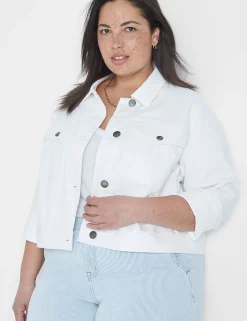 Jackets^Lane Bryant Denim Jacket White