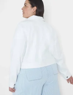 Jean Jackets^Lane Bryant Denim Jacket White