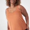 The Tee Shop^Lane Bryant Double Scoop Tank Adobe