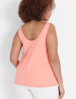 Knit Tops^Lane Bryant Double Scoop Tank Desert Flower