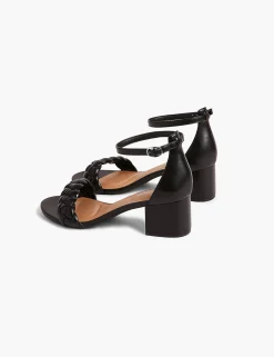 Heels^Lane Bryant Dream Cloud Braided-Detail Block Heel Black