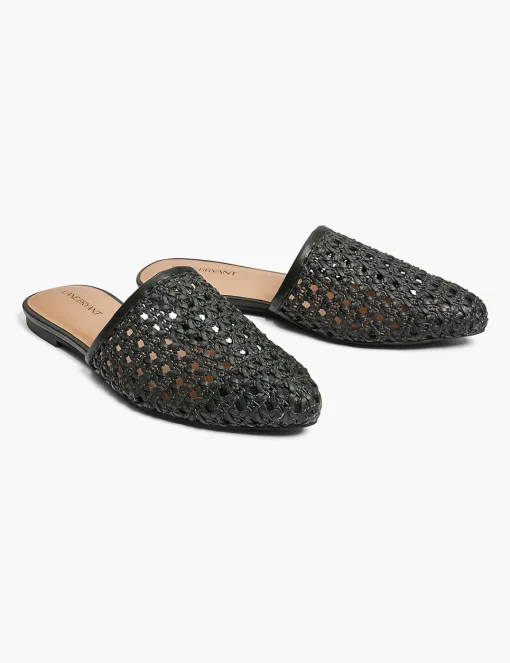 Flats & Sneakers^Lane Bryant Dream Cloud Crochet Slip-On Mule Black