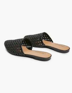 Flats & Sneakers^Lane Bryant Dream Cloud Crochet Slip-On Mule Black