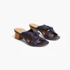 Sandals & Espadrilles^Lane Bryant Dream Cloud Cross-Front Low Block Heel New Navy