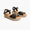 Sandals & Espadrilles^Lane Bryant Dream Cloud Faux-Leather Cross-Strap Espadrille Wedge Black