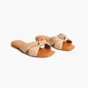Sandals & Espadrilles^Lane Bryant Dream Cloud Pleated Knot Sandal Tan