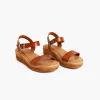 Heels^Lane Bryant Dream Cloud Single-Strap Ombre Espadrille Wedge Cognac