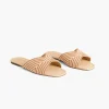 Sandals & Espadrilles^Lane Bryant Dream Cloud Stripe Textile Slide Tan