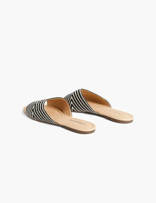 Sandals & Espadrilles^Lane Bryant Dream Cloud Stripe Textile Slide Black