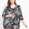 Robes^Lane Bryant Dreamycool Cocoon Robe Palms